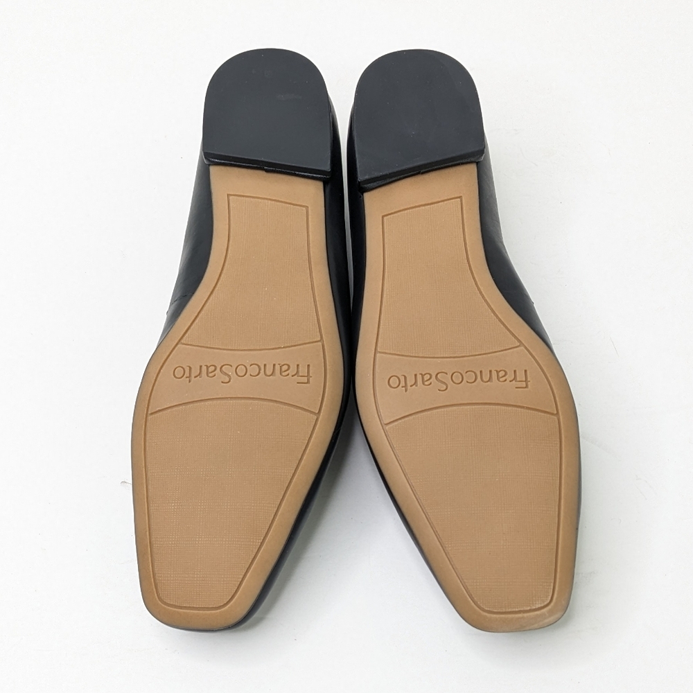 Franco Sarto Black Leather Flats - Picture 4 of 6